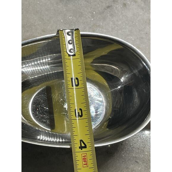 Vintage TWA Airlines Stainless Serveware Gravy Boat Dish Oneida 44-1541 - Picture 6 of 7